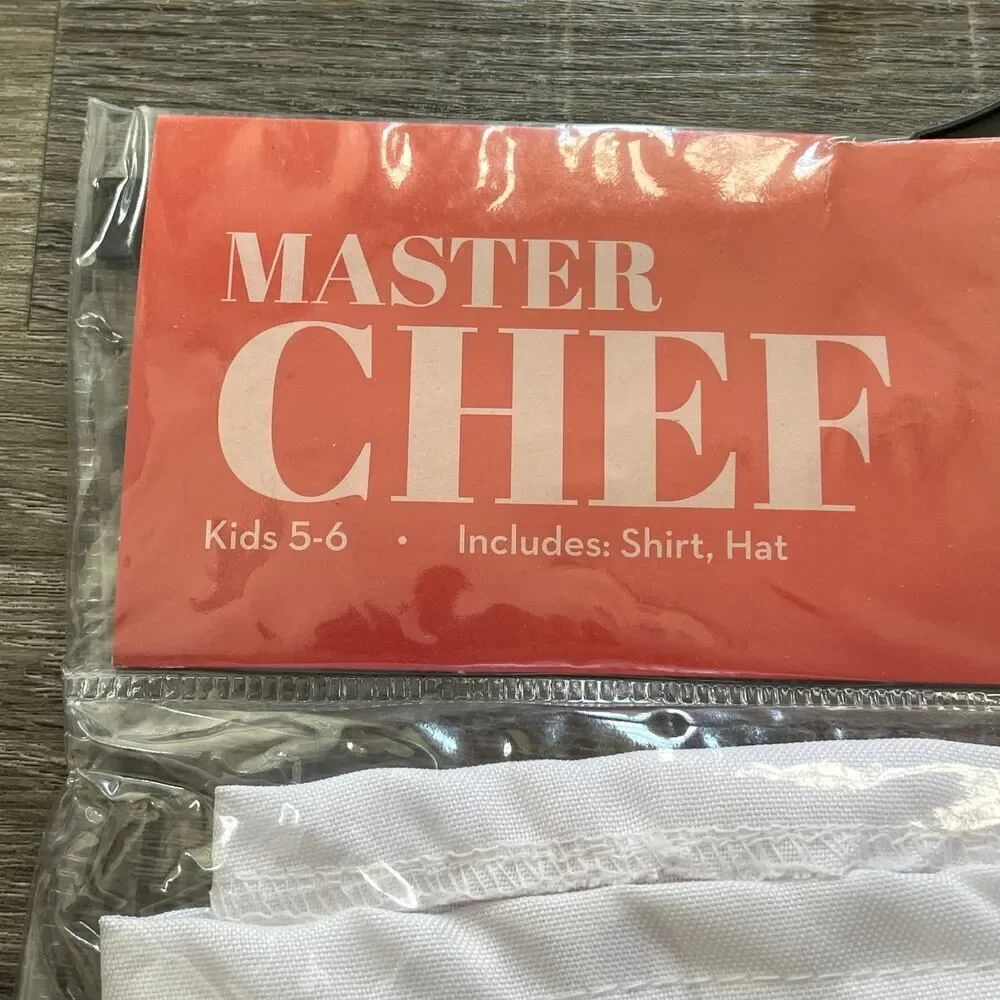 NEW Boo! Inc. Master Chef Children’s Halloween Costume - Kids Size: 5-6